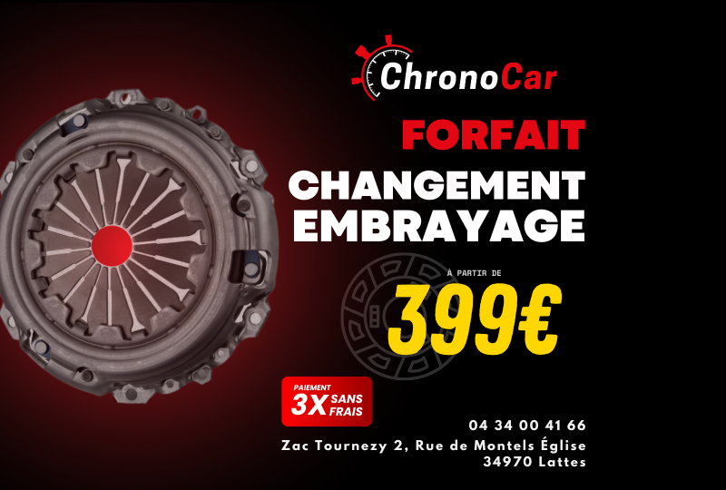 Promotion Forfait Changement Embrayage à partir de 399€ à Lattes près de Montpellier